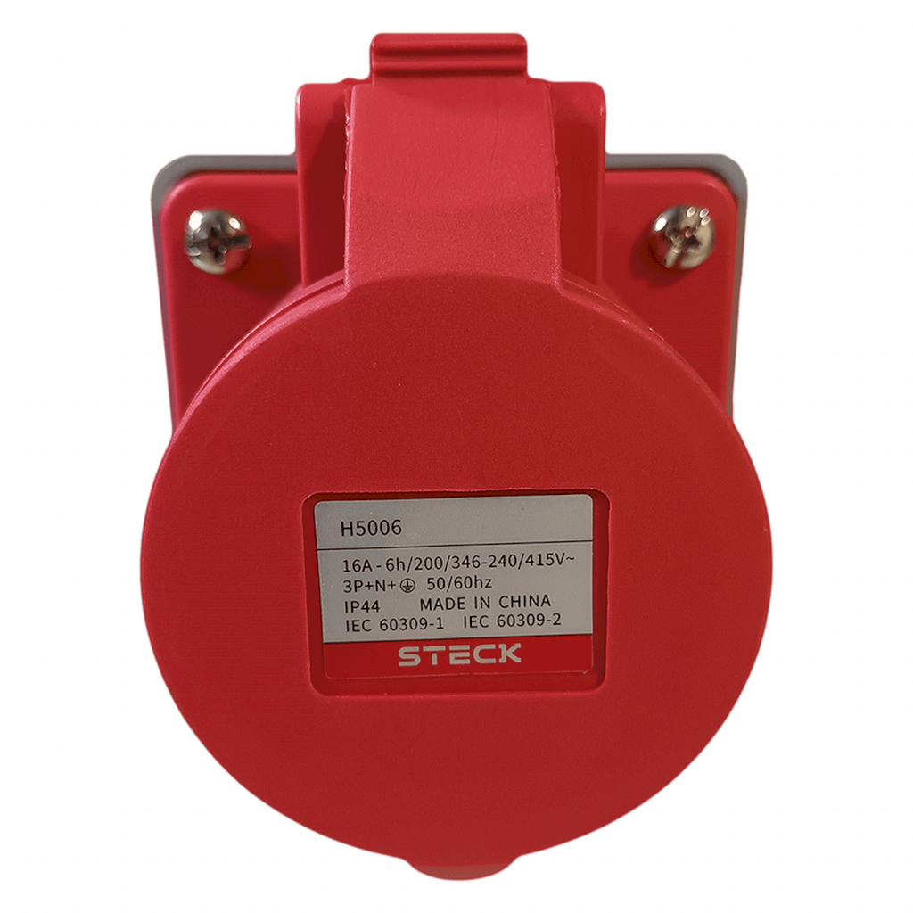 Toma Industrial Sobreponer Triton 16A 3P+N+T 380V IP44 Steck Electric