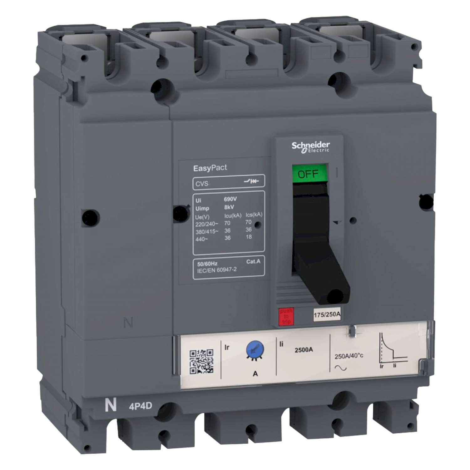 [28010] Interr. CVS160F 4P 1250A 440VCA Schneider Electric