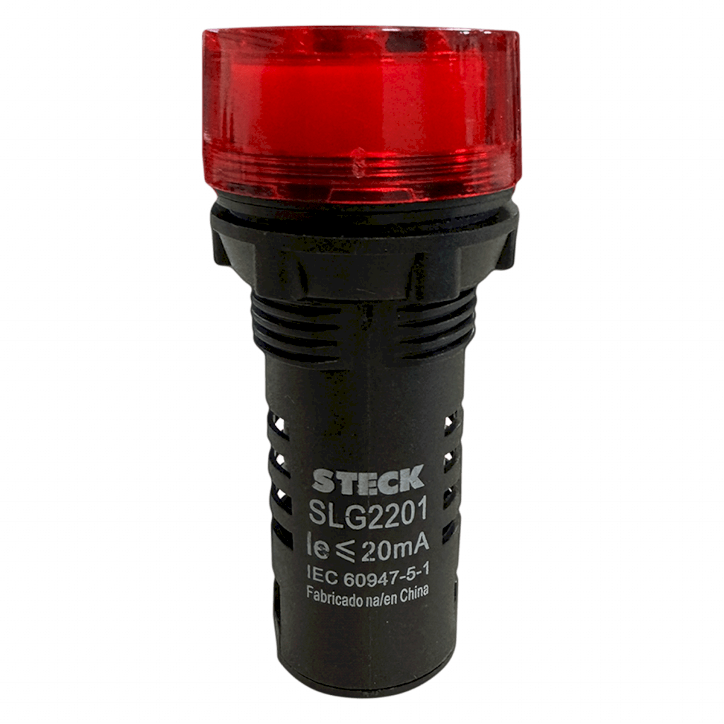 ZUMBADOR STECK PCO 220VAC ROJO SLG2201