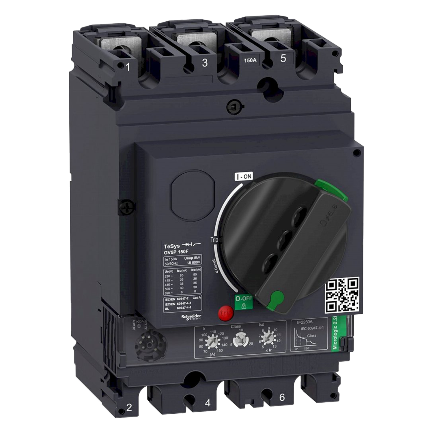 [36061] Guardamotor Magnetotérmico GV5 GV6 3P 70-150A 36KA Schneider Electric