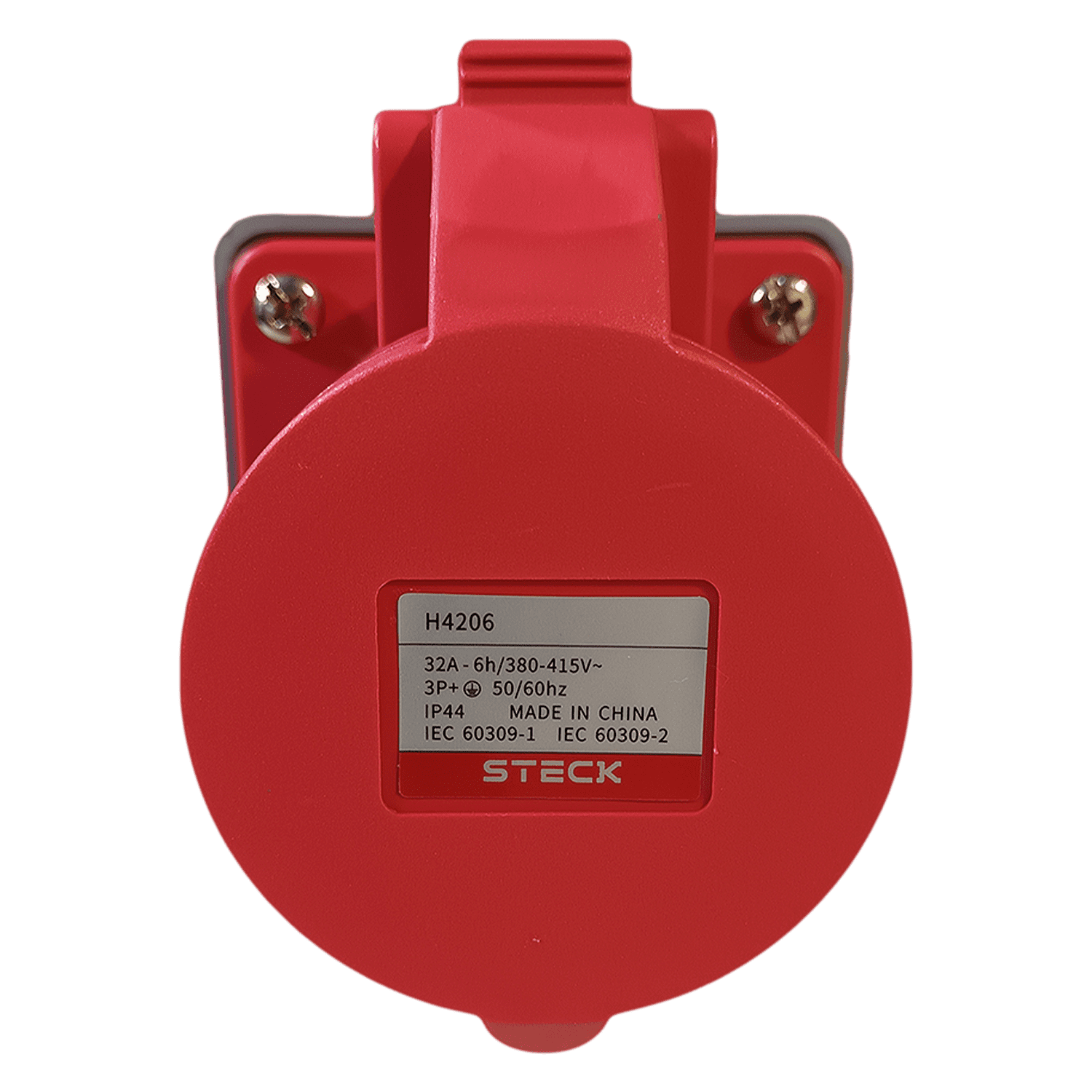 [37137] Toma Industrial Sobreponer Triton 32A 3P+T 380V IP44 Steck Electric