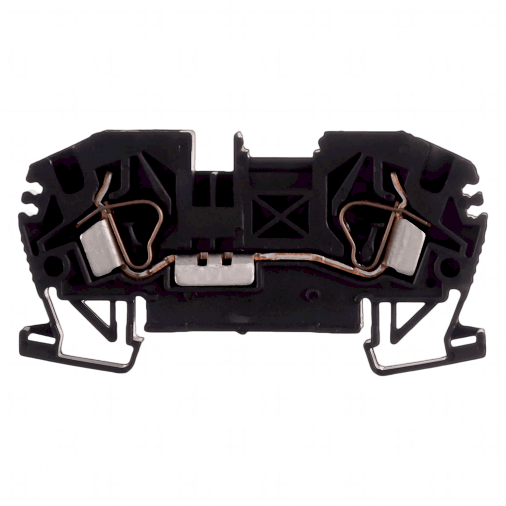 BORNE BKF A RESORTE PARA CABLE 4mm 32A 800V NEGRO BKF-04-NG