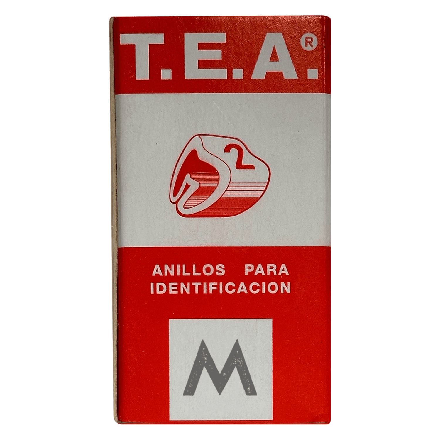 Anillos Identificadores Amarillo Letra M Tea