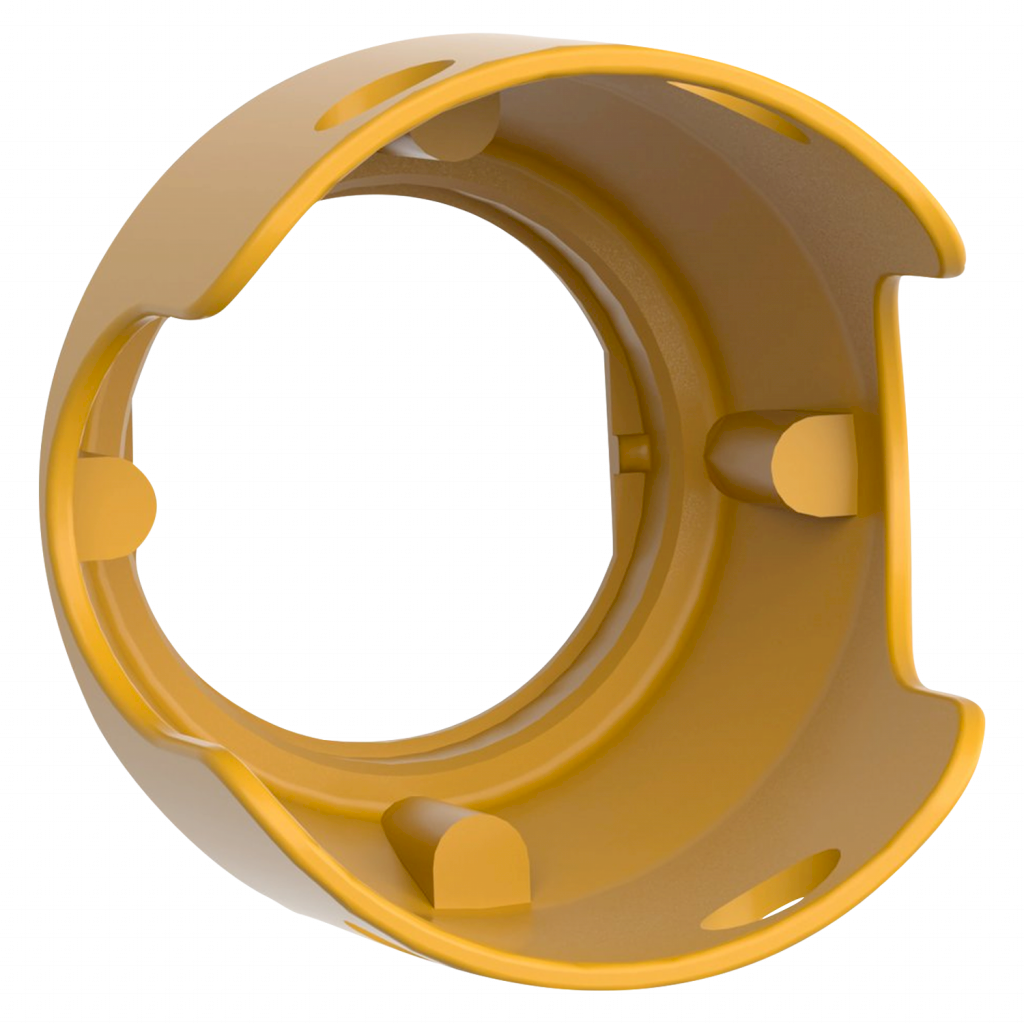 PROTECCION XB4/XB5 MET P/PULS HONGO EMERG AMARILLO ZBZ1605