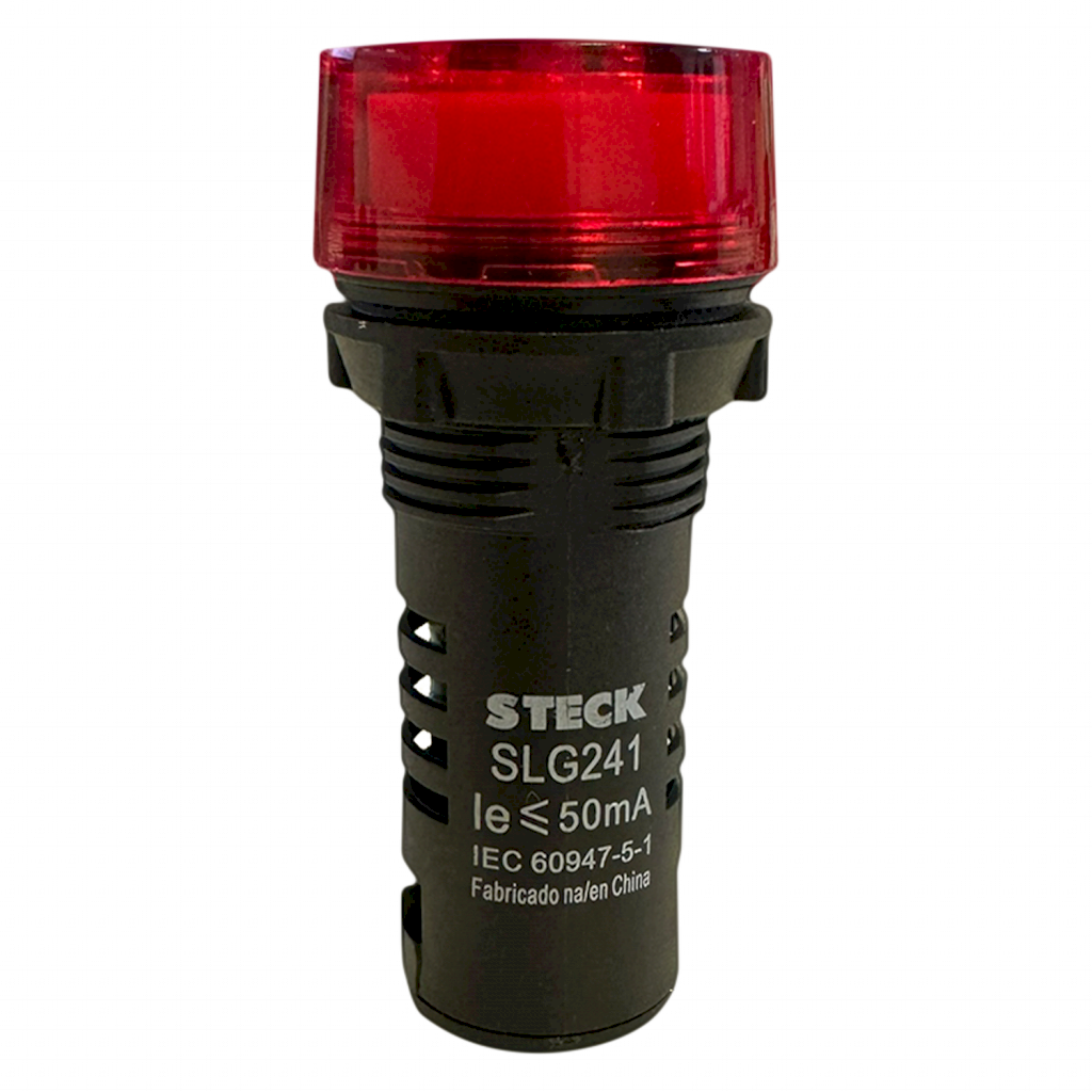 ZUMBADOR STECK PCO 24VAC/VCC ROJO SLG241