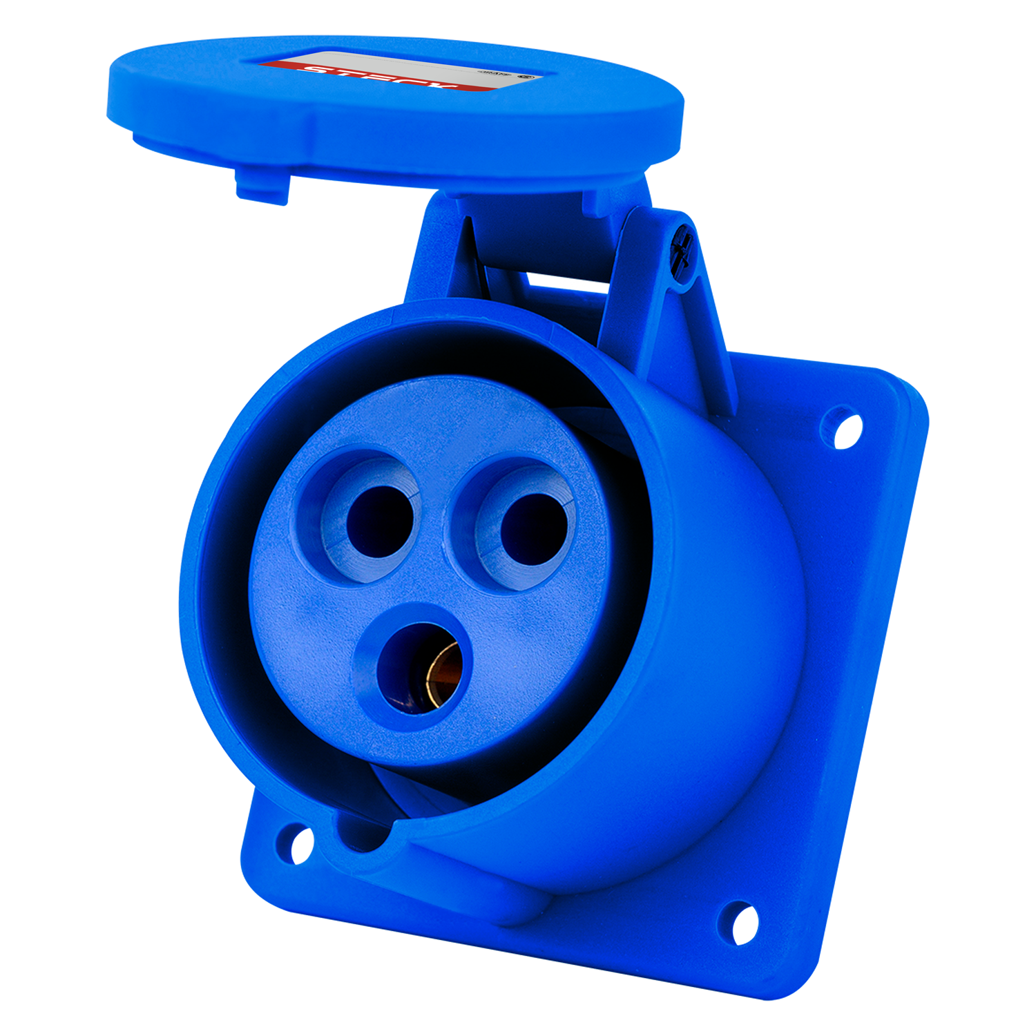 [37105] Toma Industrial Embutir Triton 16A 2P+T 220V IP44 Steck Electric