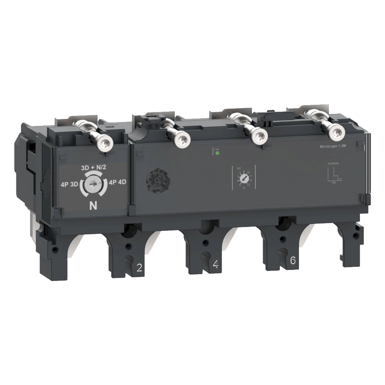 Relé Compact NSX(100 a 250) Unidad de Disparo Electrónica Regulable Hasta 690VCA 400A Schneider Electric