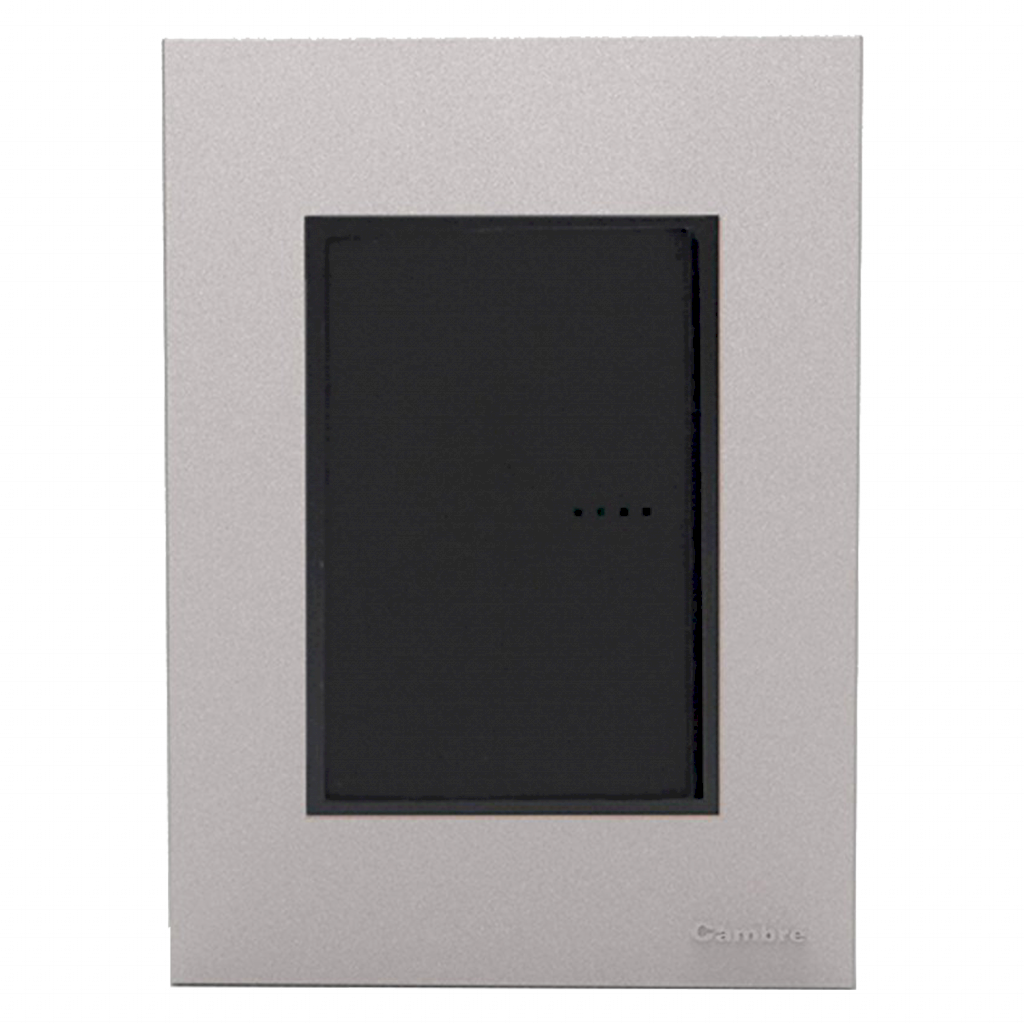 [23762] TAPA Y DISTANCIADOR 4 MODULO ALUMINIZADA LINEA BAUHAUS 4960