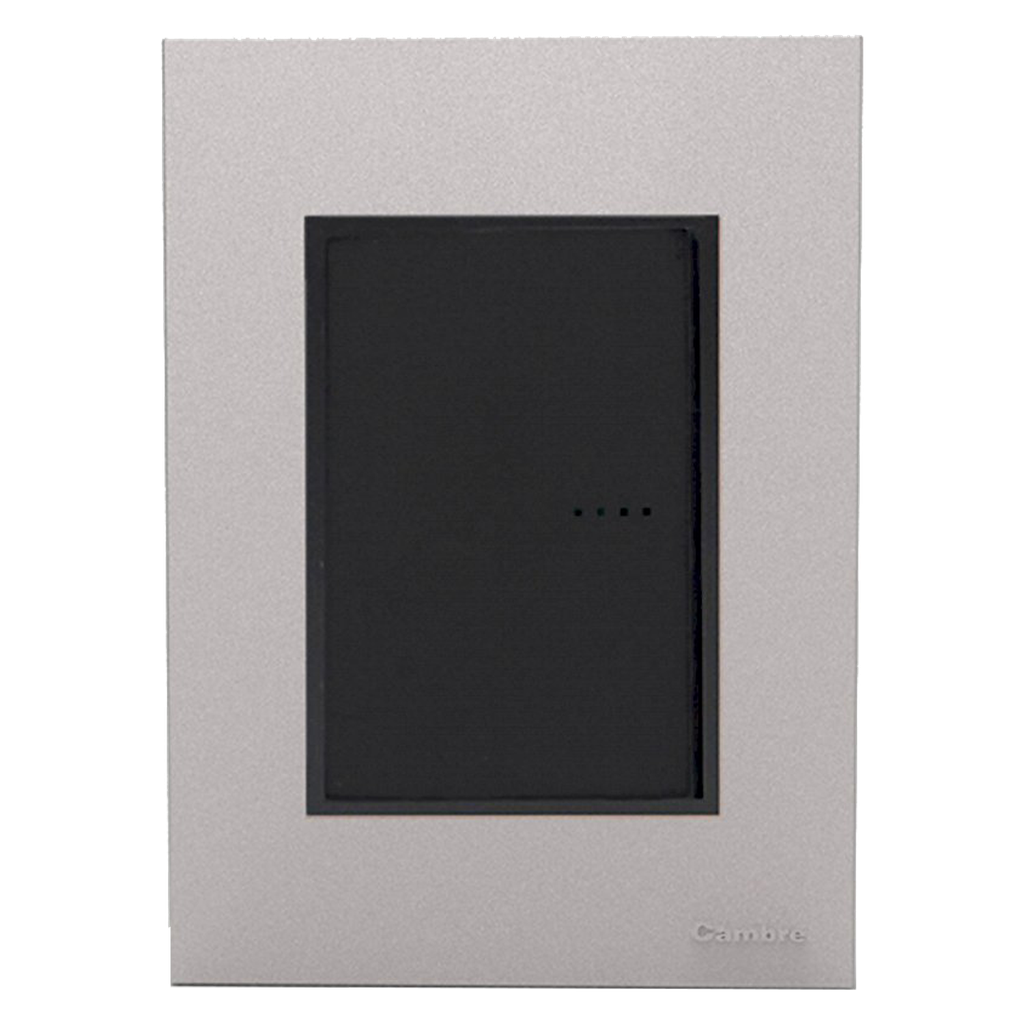 [23762] Tapa y Distanciador Bauhaus Aluminizada 4 Módulos Cambre