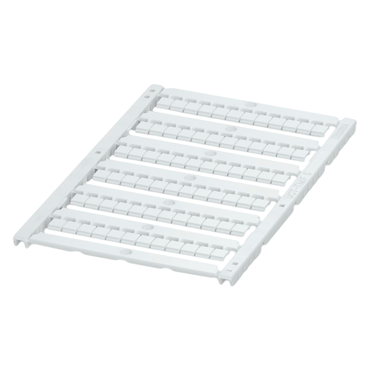 [23642] Plancha P/Bornes 5mm 72 Identificadores Rotulados Blanca Phoenix Contact