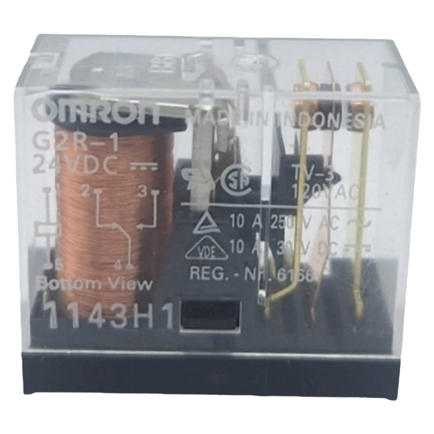 [26648] Relé Simple Inversor 24VCC 10A 1C/O Omron