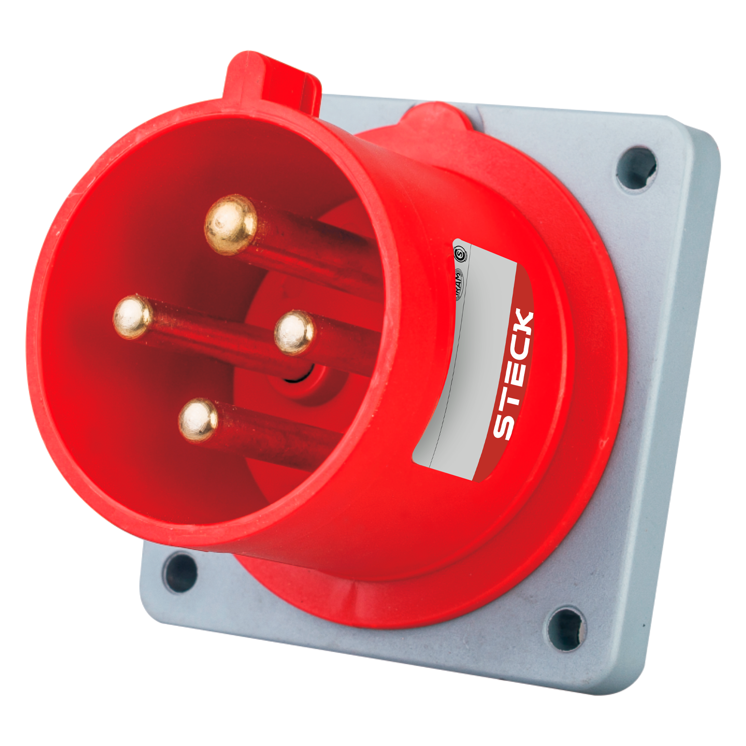 [37063] Toma Industrial Embutir Fija Triton 16A 3P+T 380V IP44 Steck Electric