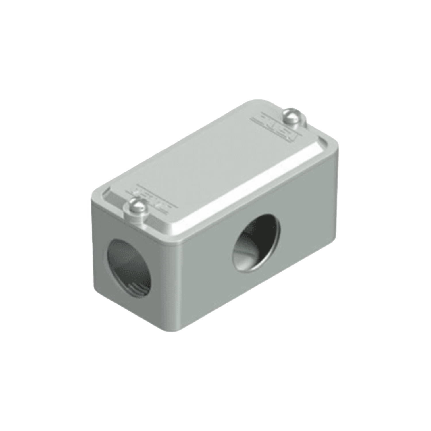 [13038] Caja Exterior DMT 1/2" 2 Salidas en L Daisa