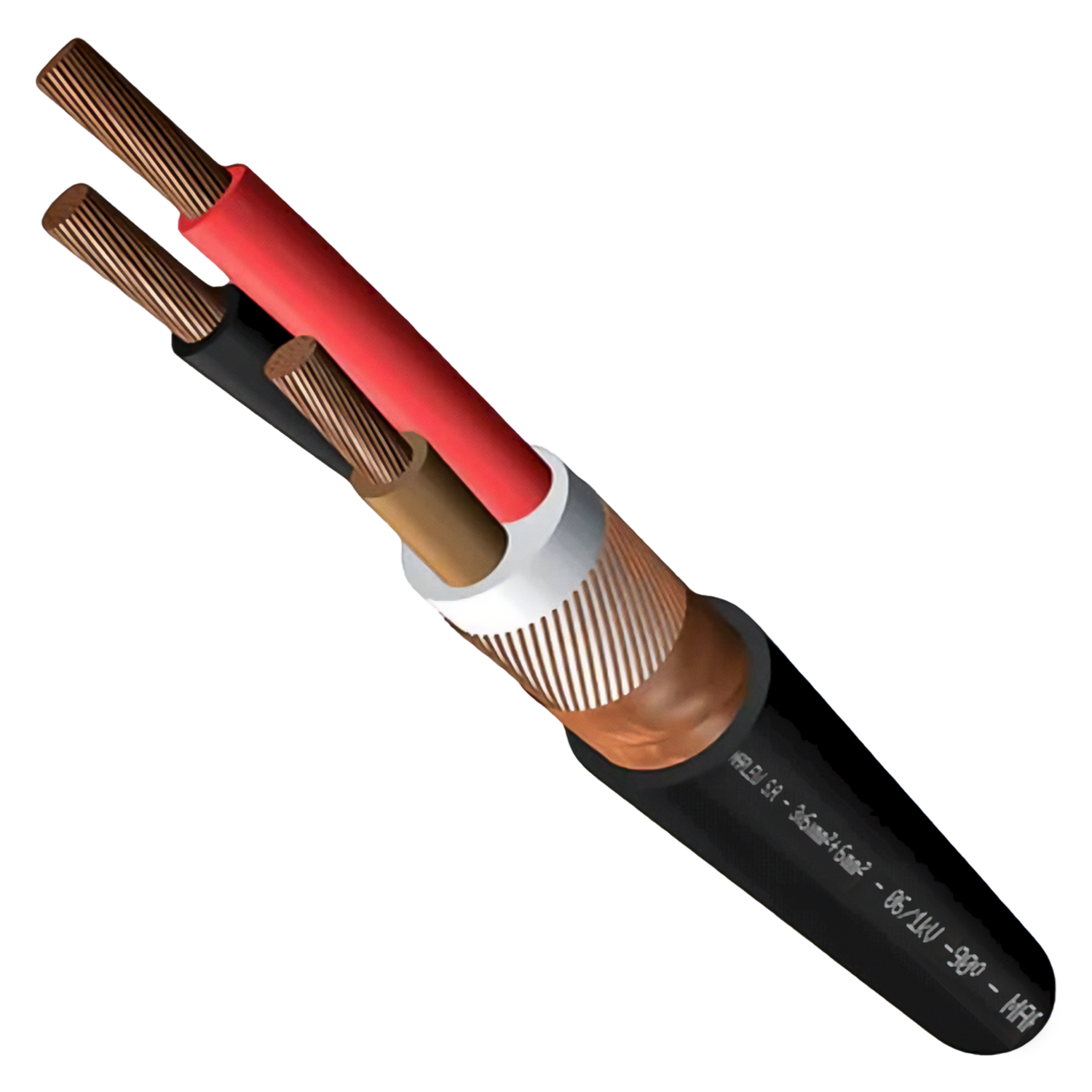 [29057] Cable Para Variador 3X10mm2 Blindado XLPE Negro Marlew