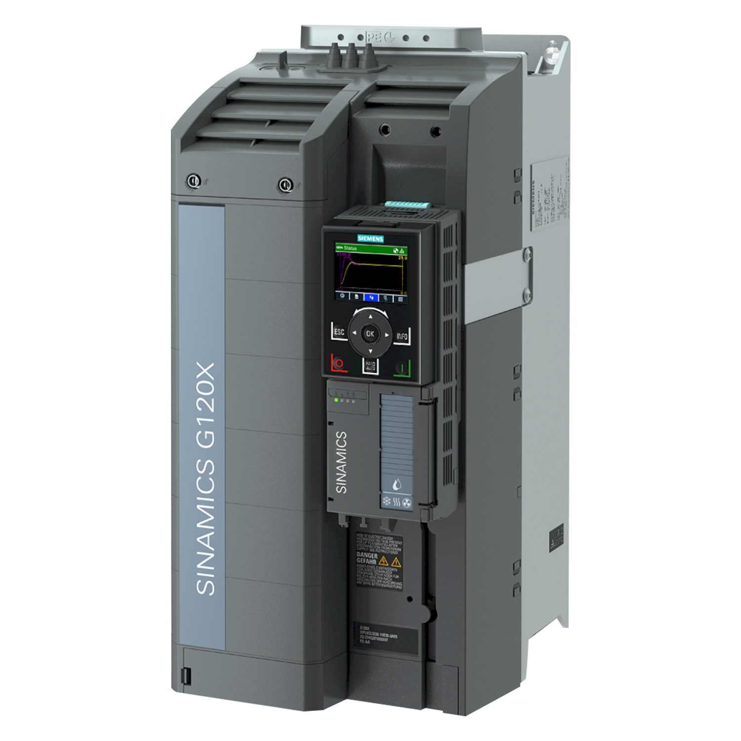 [35963] Variador G120X 380VCA LO: 11kW/15HP HO: 7,5kW/10HP C/Filtro PN Siemens