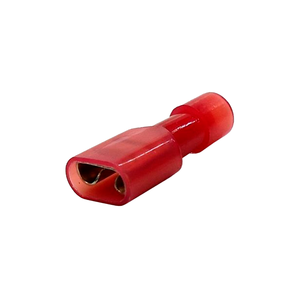 [37164] Terminal Pala Hembra A20 Rojo Largo 6,3mm Tbcin