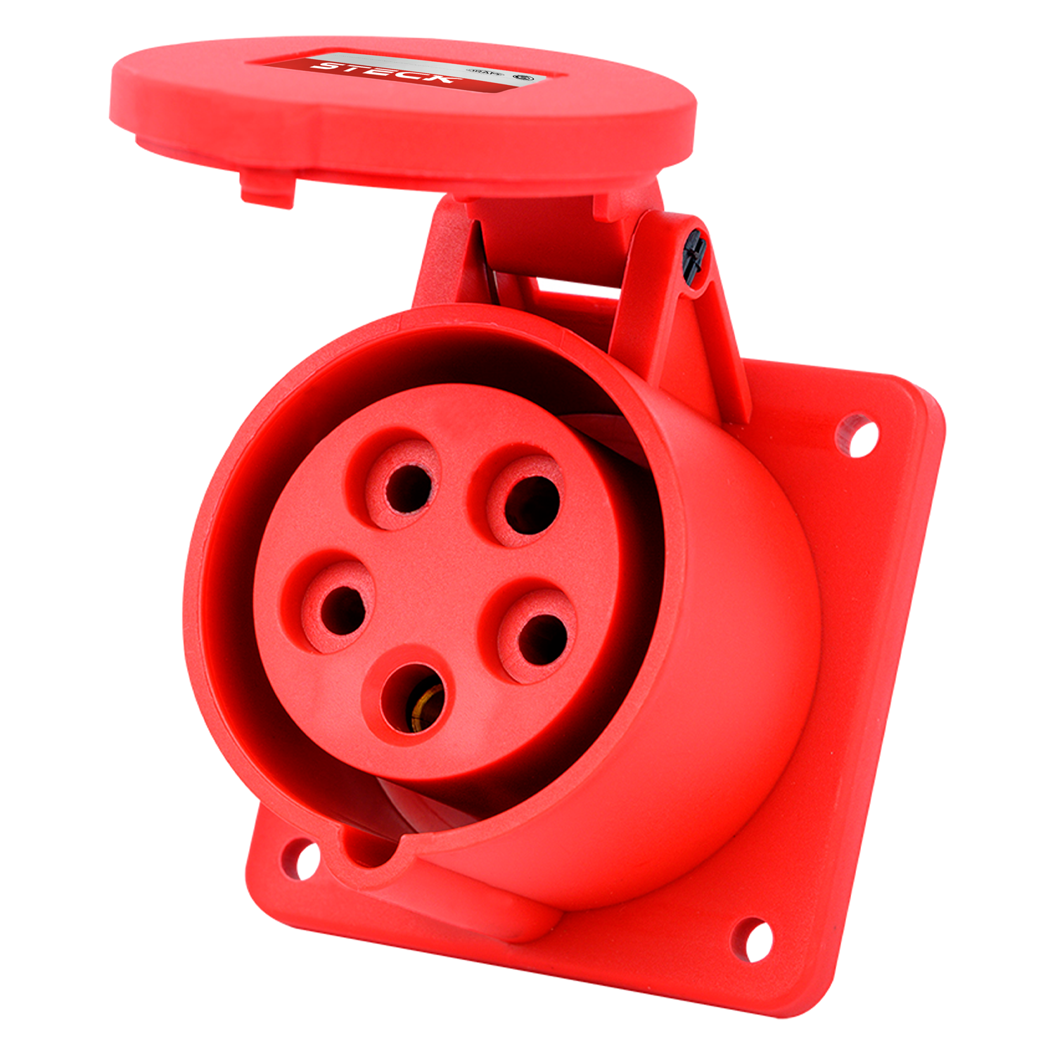 [37113] Toma Industrial Embutir Triton 32A 3P+N+T 380V IP44 Steck Electric