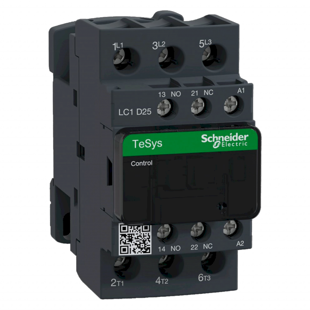 Contactor LC1D 3P 25A 690VCA 11kW 3NA Schneider Electric