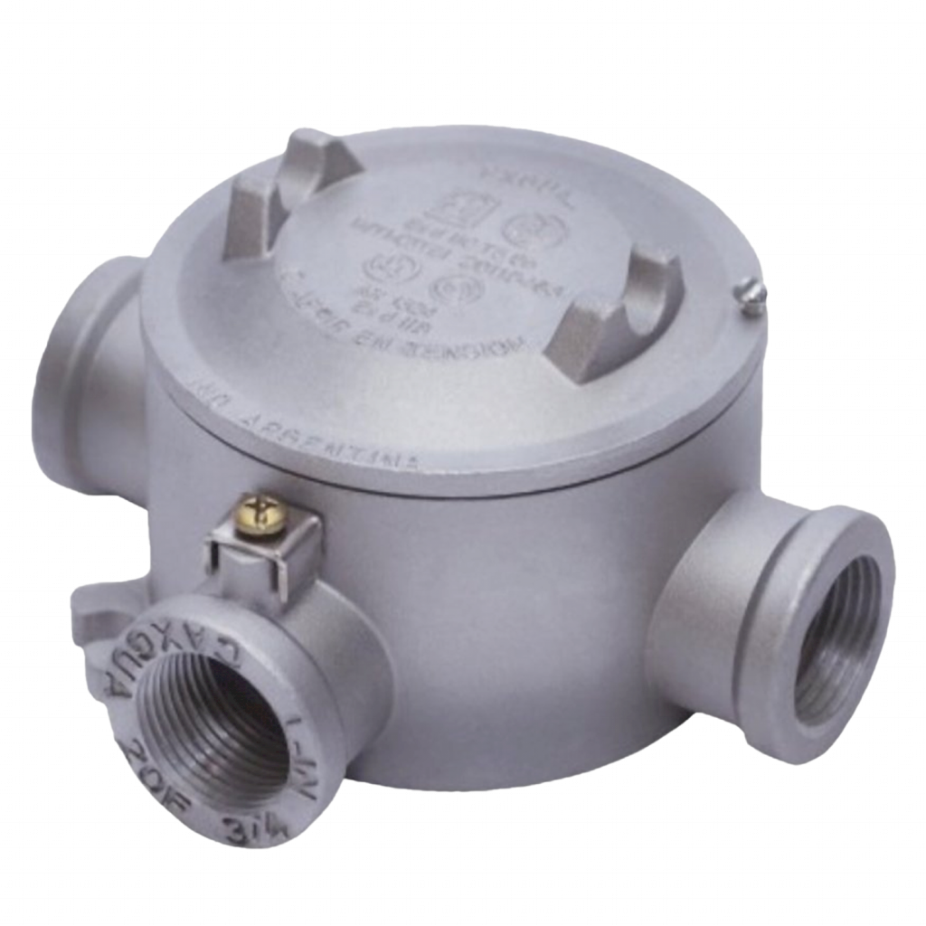 CAJA DE ALUMINIO RED C/TAPA ROS 1" DE 3VIAS NPT EXGUAT 37