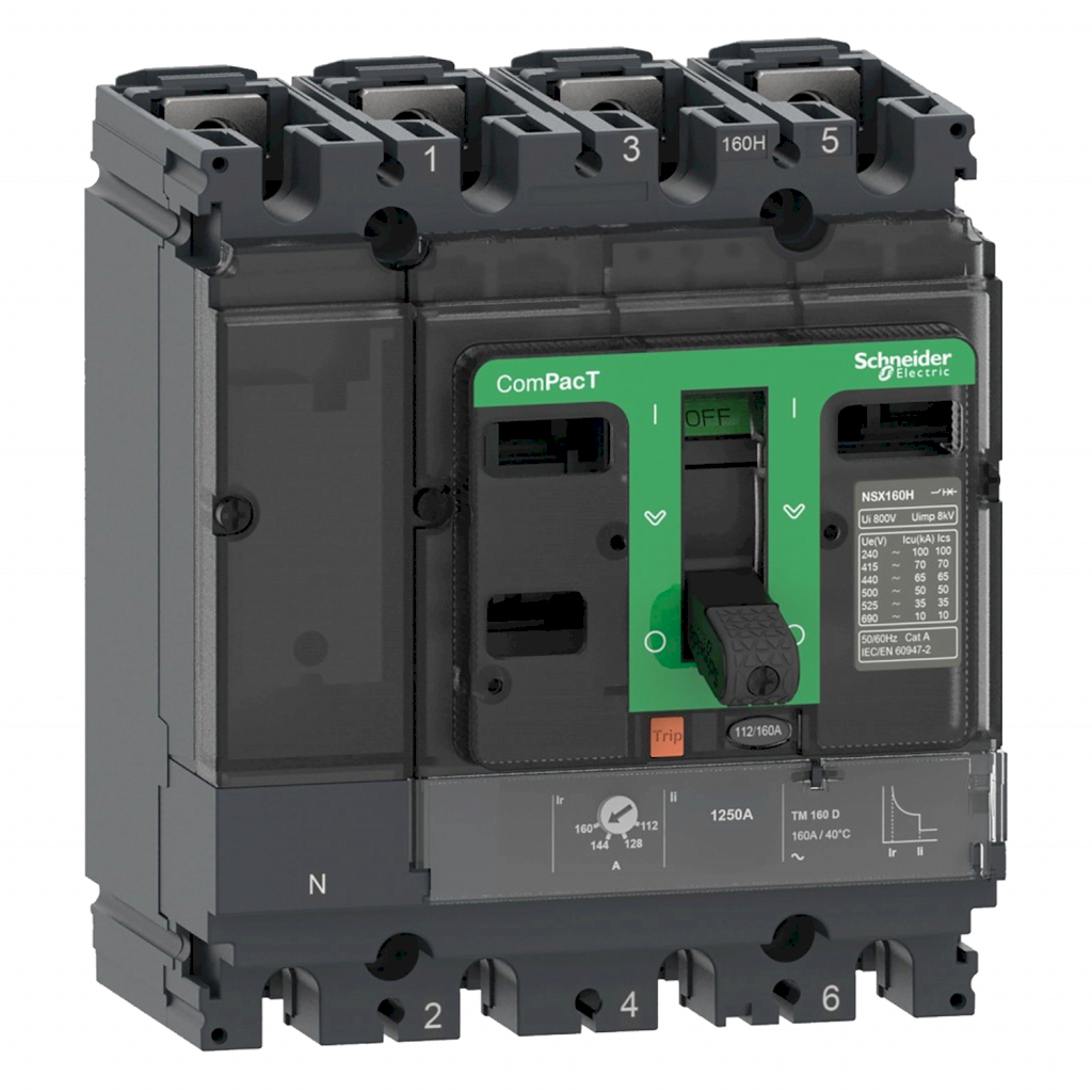 [35611] Interr. NSX160H 4P 160A 690VCA Schneider Electric