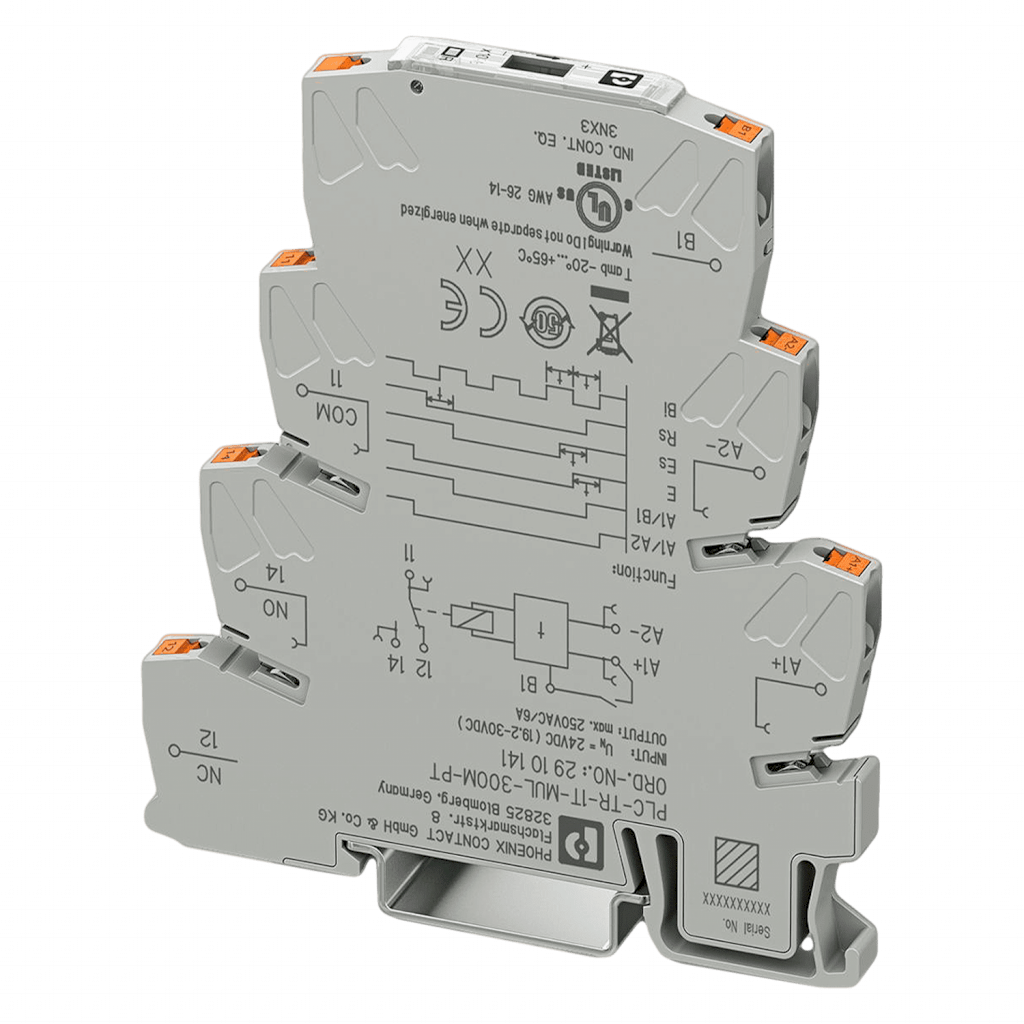 RELE PLC TEMPORIZADOR 4 FUNC 0,1s-300min 1NA+1NC RES PLC-TR-1T-MUL-300M-PT