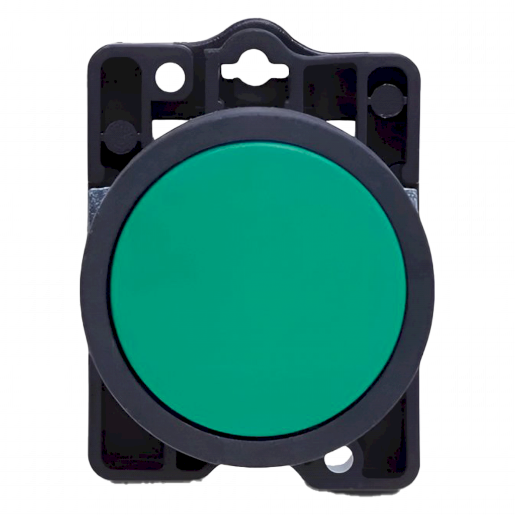 [36831] Cabezal Pulsador SLP Plástico Rasante S/Soporte Verde Steck Electric