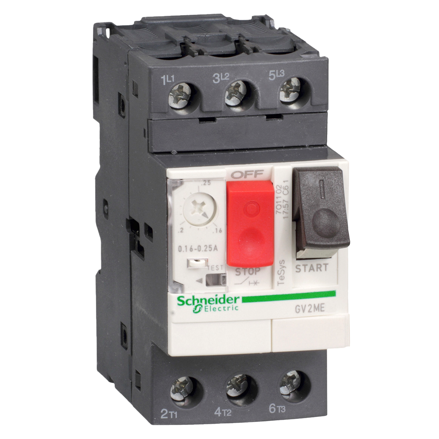 [21041] Guardamotor Magnetotérmico GV2 3P 0,25-0,40A 100KA Schneider Electric