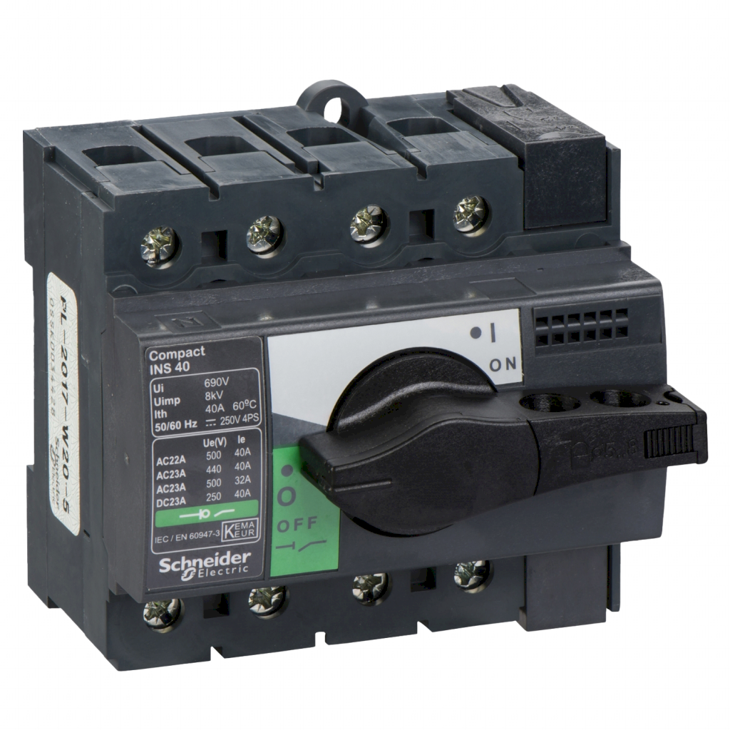 [26972] Interr. Manual Compact 4x40A 380VCA Maneta Giratoria Schneider Electric