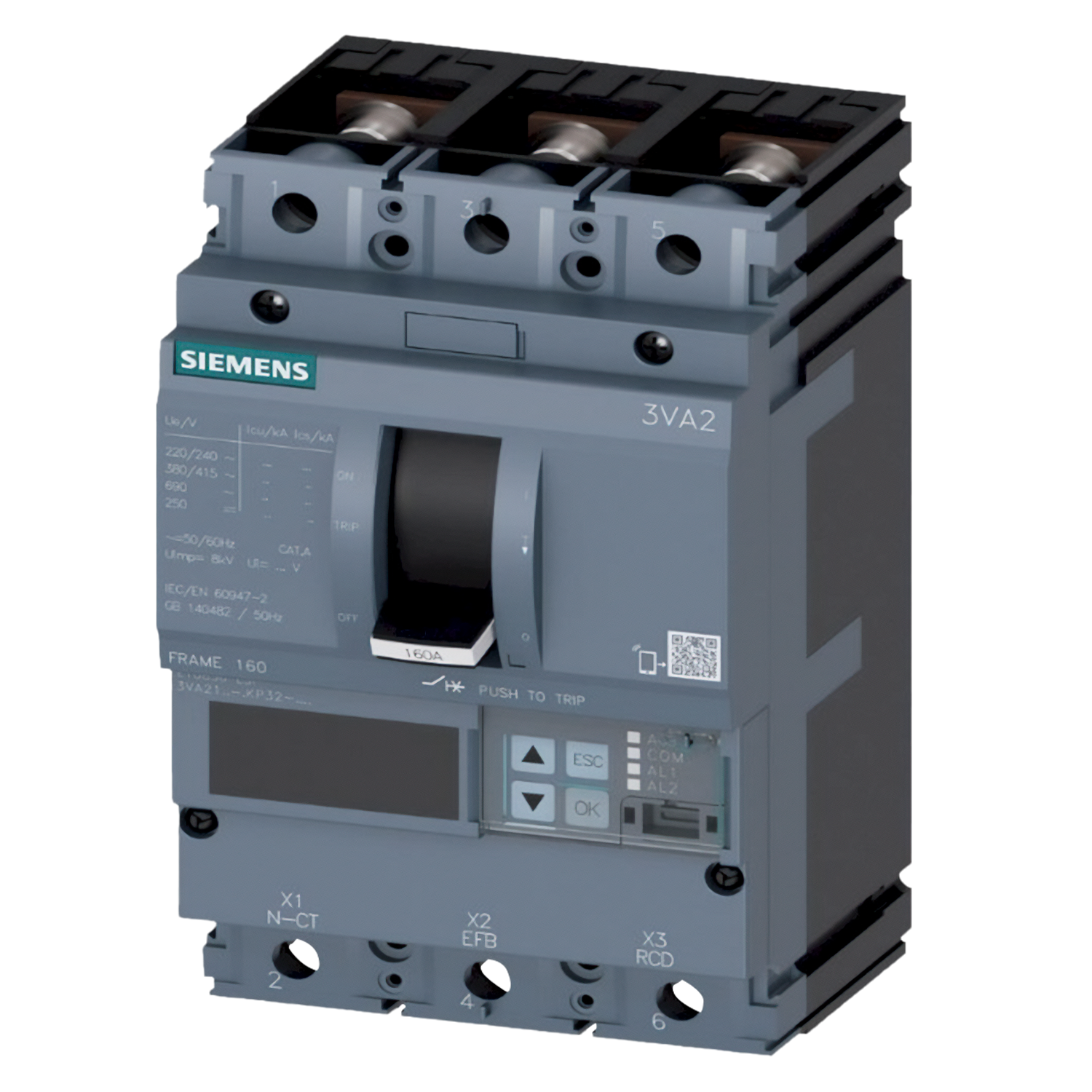 Interr. ETU850LSI 3P 160A 690VCA Siemens