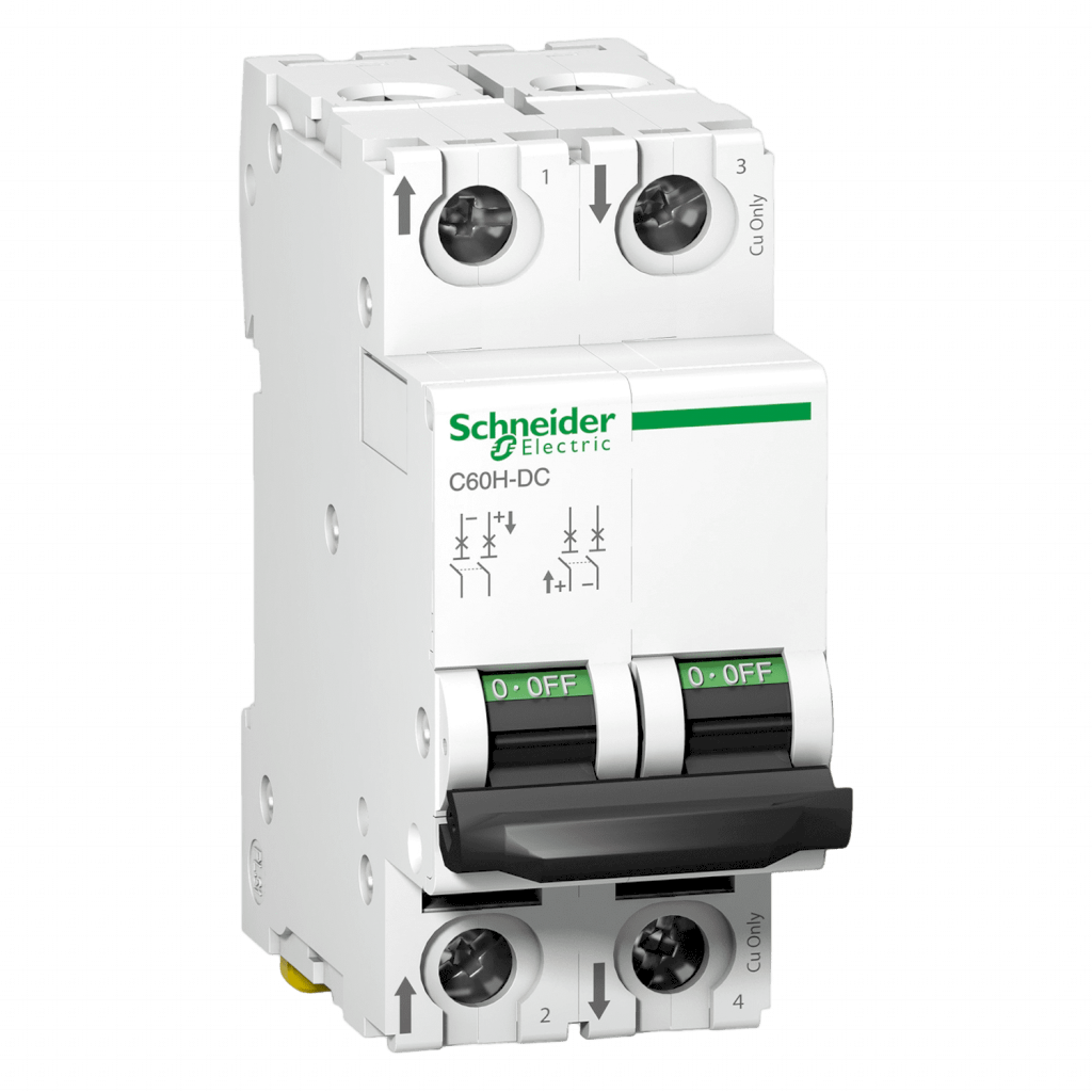 Interruptor Termomagnético A9N61 2x4A 20KA Curva C Schneider Electric