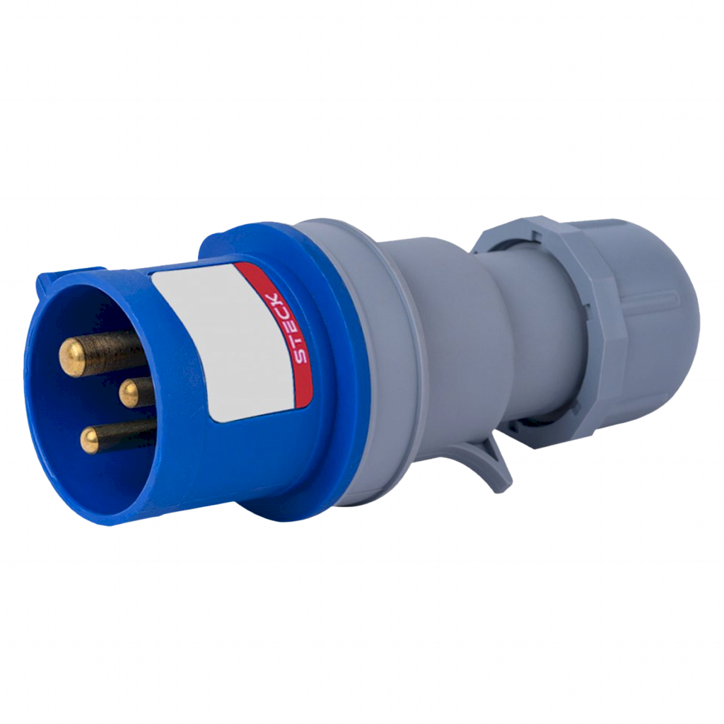 Ficha Industrial Móvil Triton 2P+T 16A 220V IP44 Steck Electric