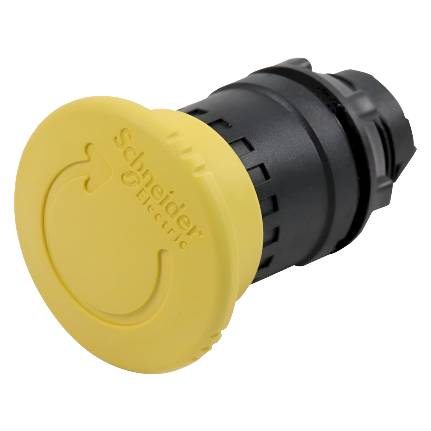 Cabeza P/Pulsador Hongo Emergencia XB5 Amarillo Plástico S/Contactos Integrados Schneider Electric