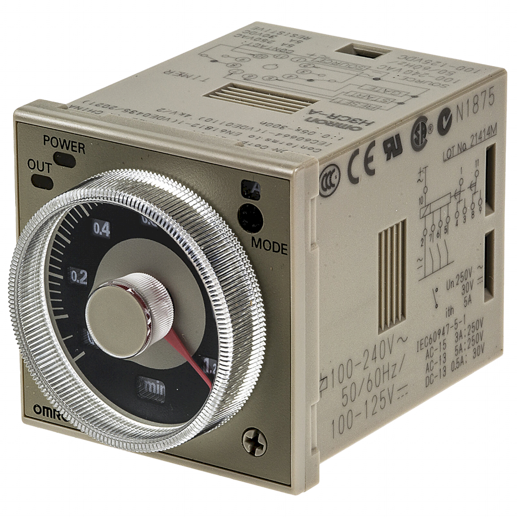 [18663] TEMPORIZADOR MULTIFUNCION 100-240Vca 11 PINES H3CRAAC100240DC100125