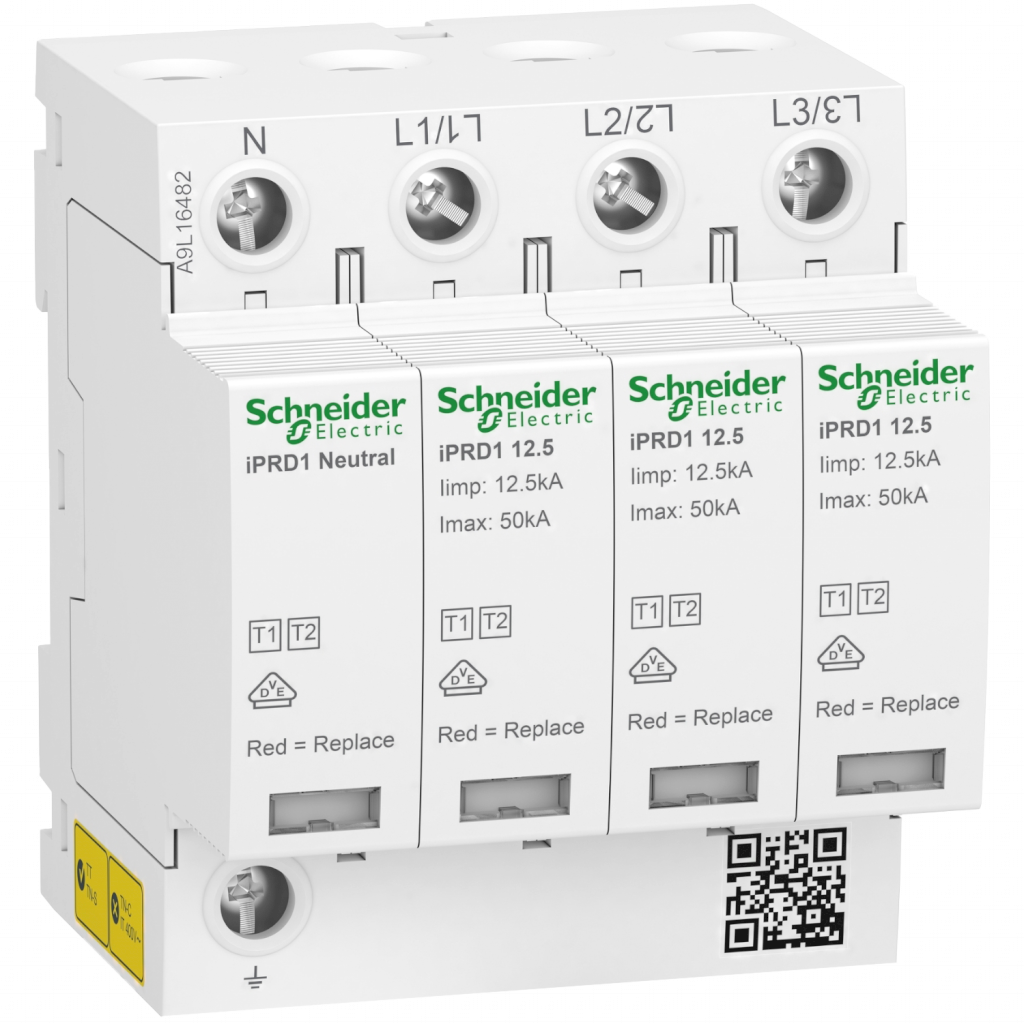 DESCARGADOR DE SOBRETENSION PRD1 12,5R 3P+N CLASE I II A9L16482