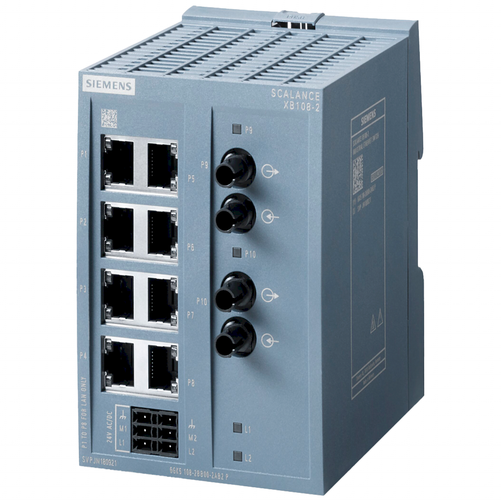 SWITCH SCALANCE XB108-2 8xRJ45/2xFO BFOC MULTI NO ADM 100477016