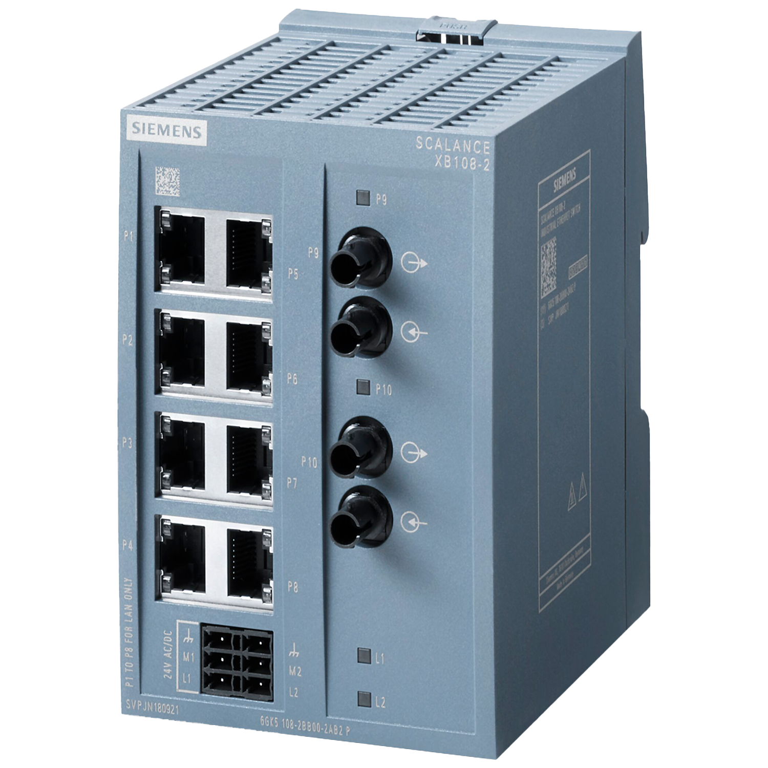 Switch Scalance XB108-2 8XRJ45/2Xfo Bfoc Multi No Adm Siemens