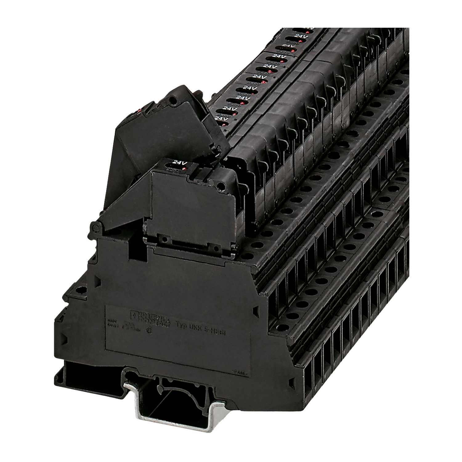 Borne UKK P/Fus 32A 5x20mm 2 Pisos C/LED Phoenix Contact