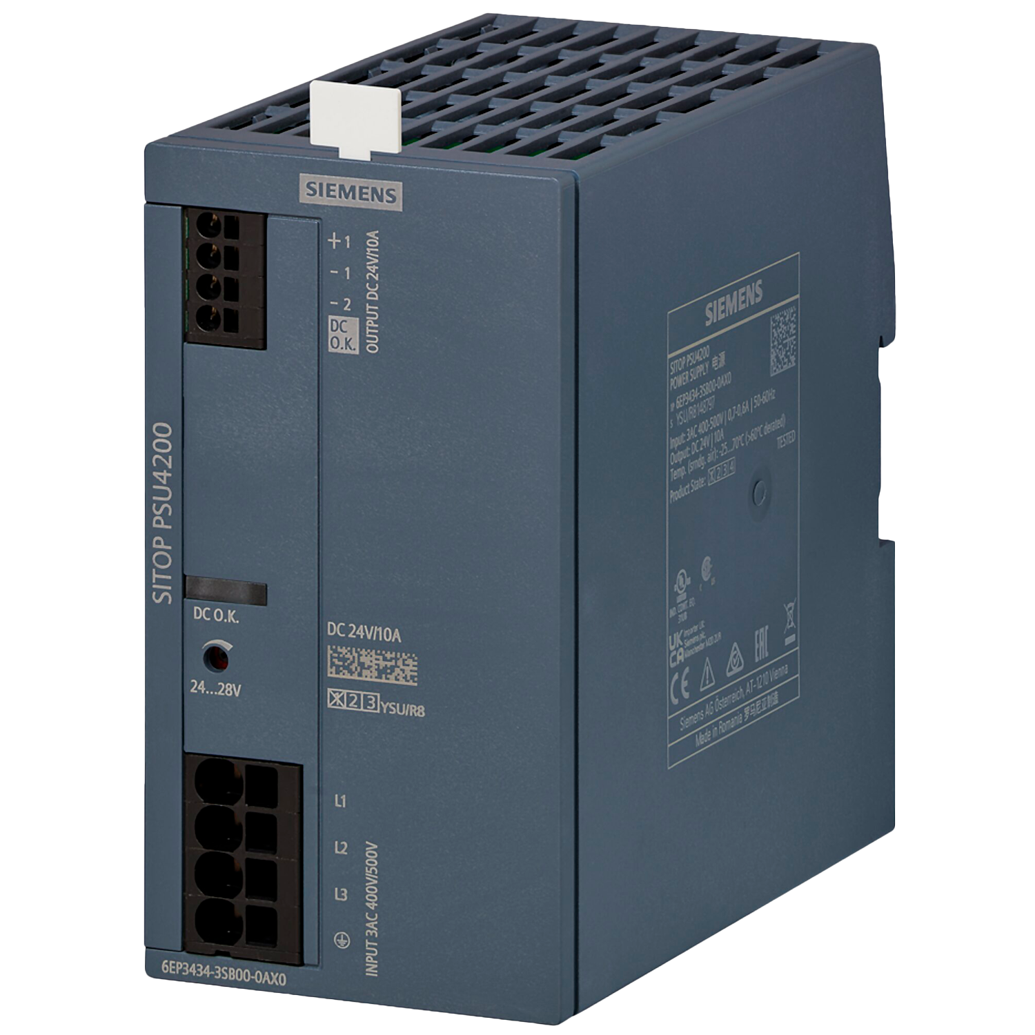[38323] Fuente Monofásica PSU4200 E: 120/240V S: 24VCC 10A Siemens