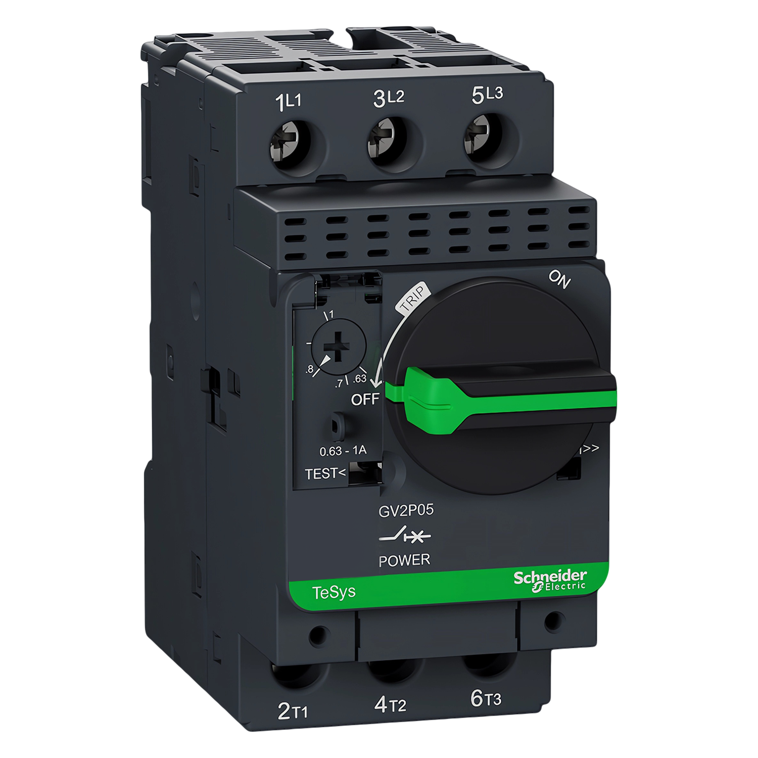 Guardamotor Magnetotérmico GV2 0,63-1A 100kA Schneider Electric