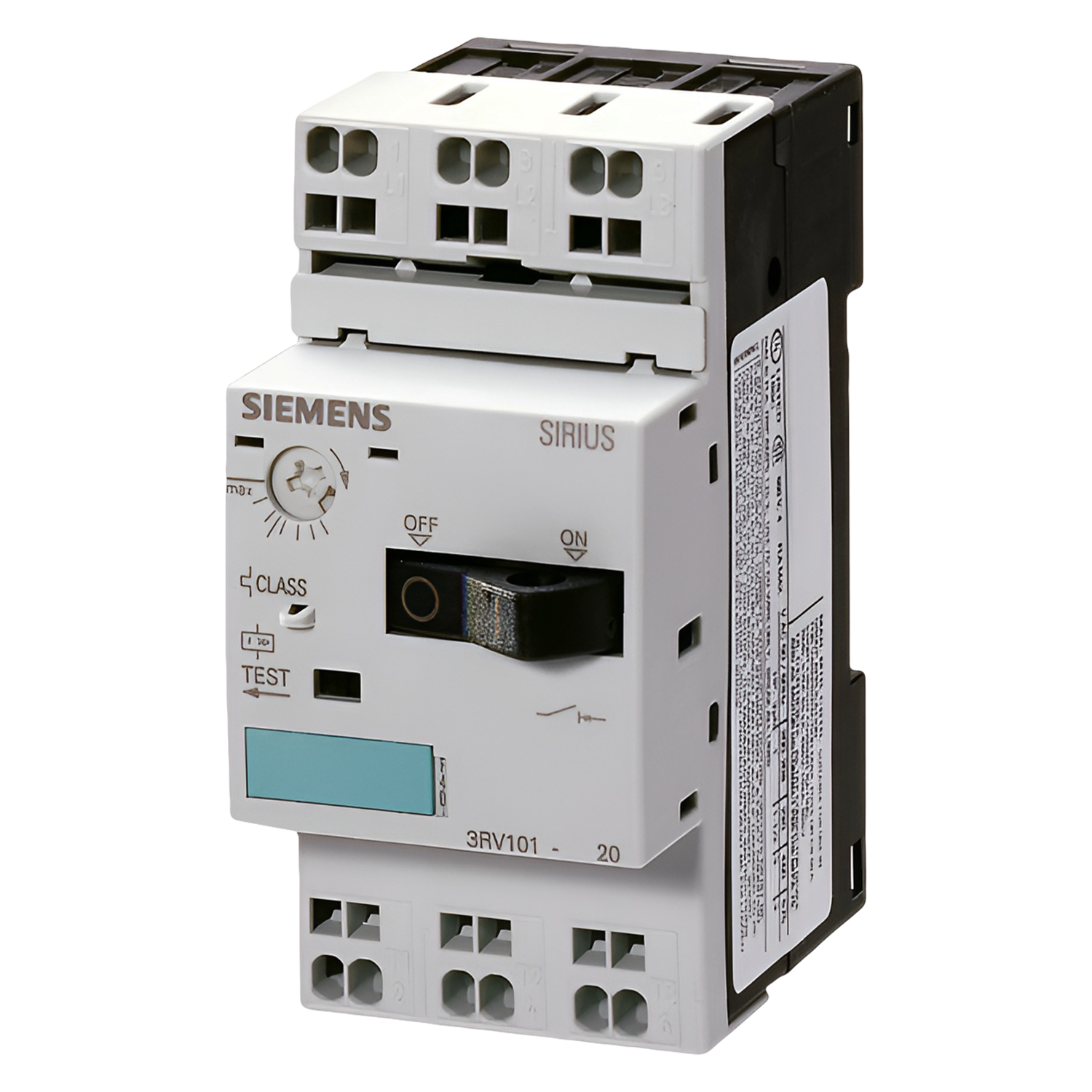 Guardamotor Magnetotérmico 3RV1 S00 1,4-2,0A 100kA Siemens