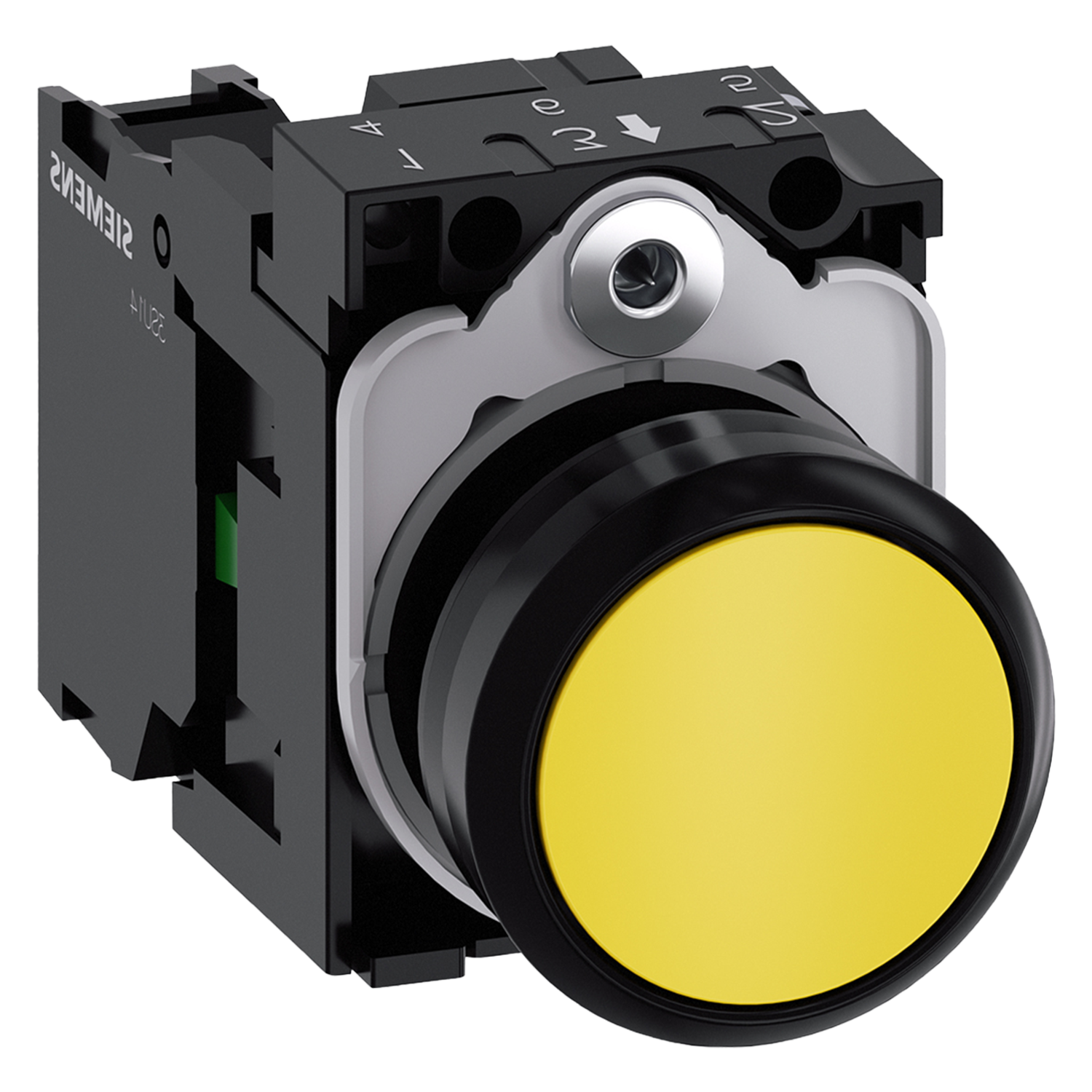 Pulsador 3SU1 Plástico Amarillo 1NA Siemens