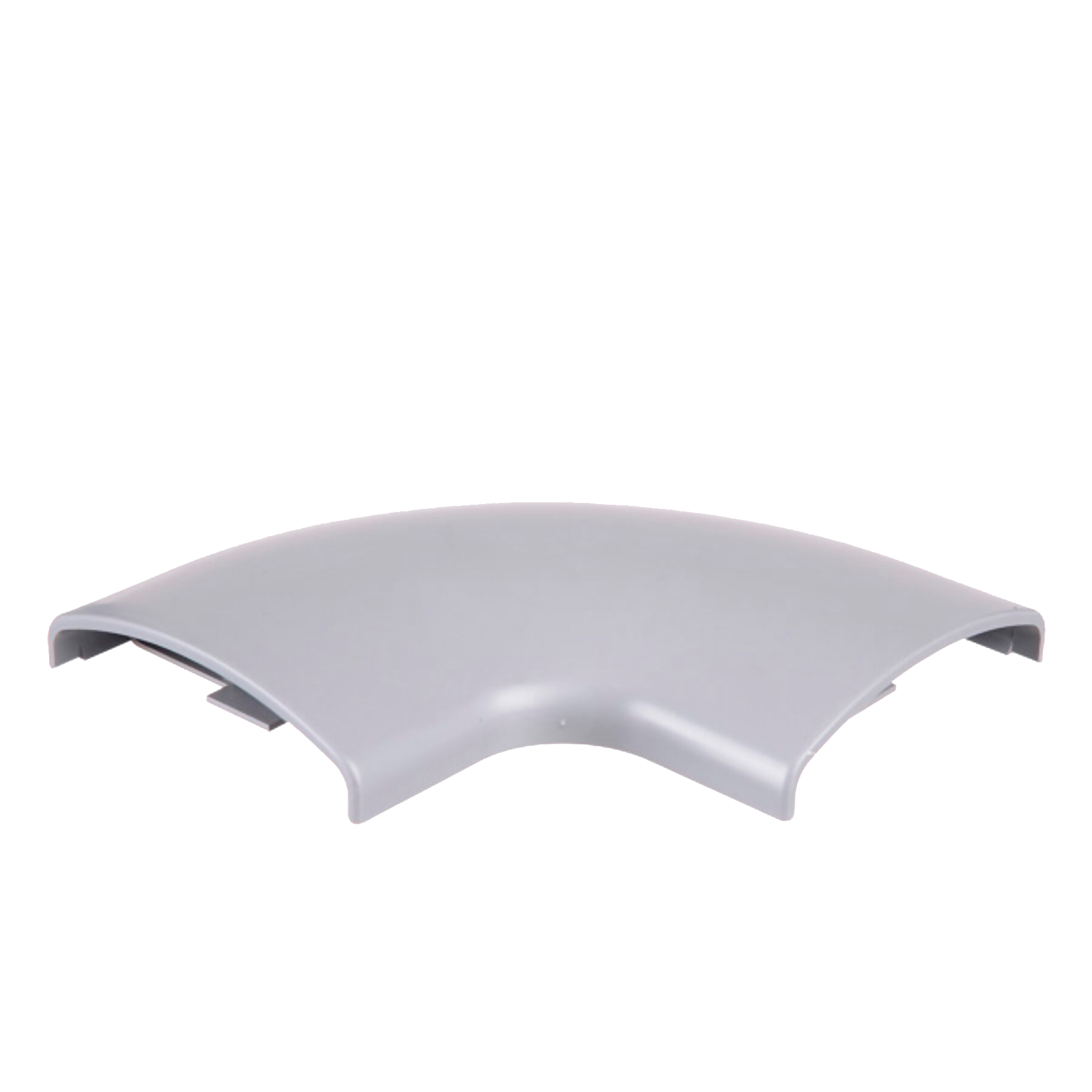 [37727] Accesorio Curva Plana P/Cablecanal 75x17mm ABS Gris Zoloda