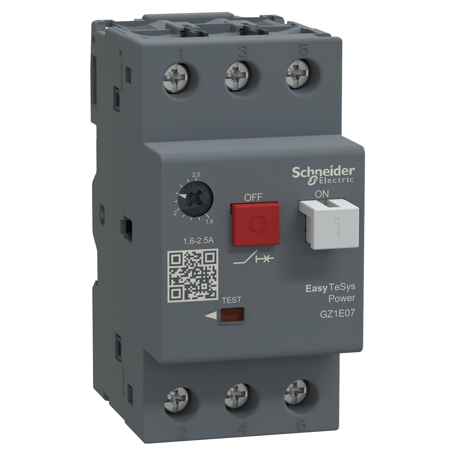 [37782] Guardamotor Magnetotérmico TVS 3P 1,6/2,5A 100kA Schneider Electric