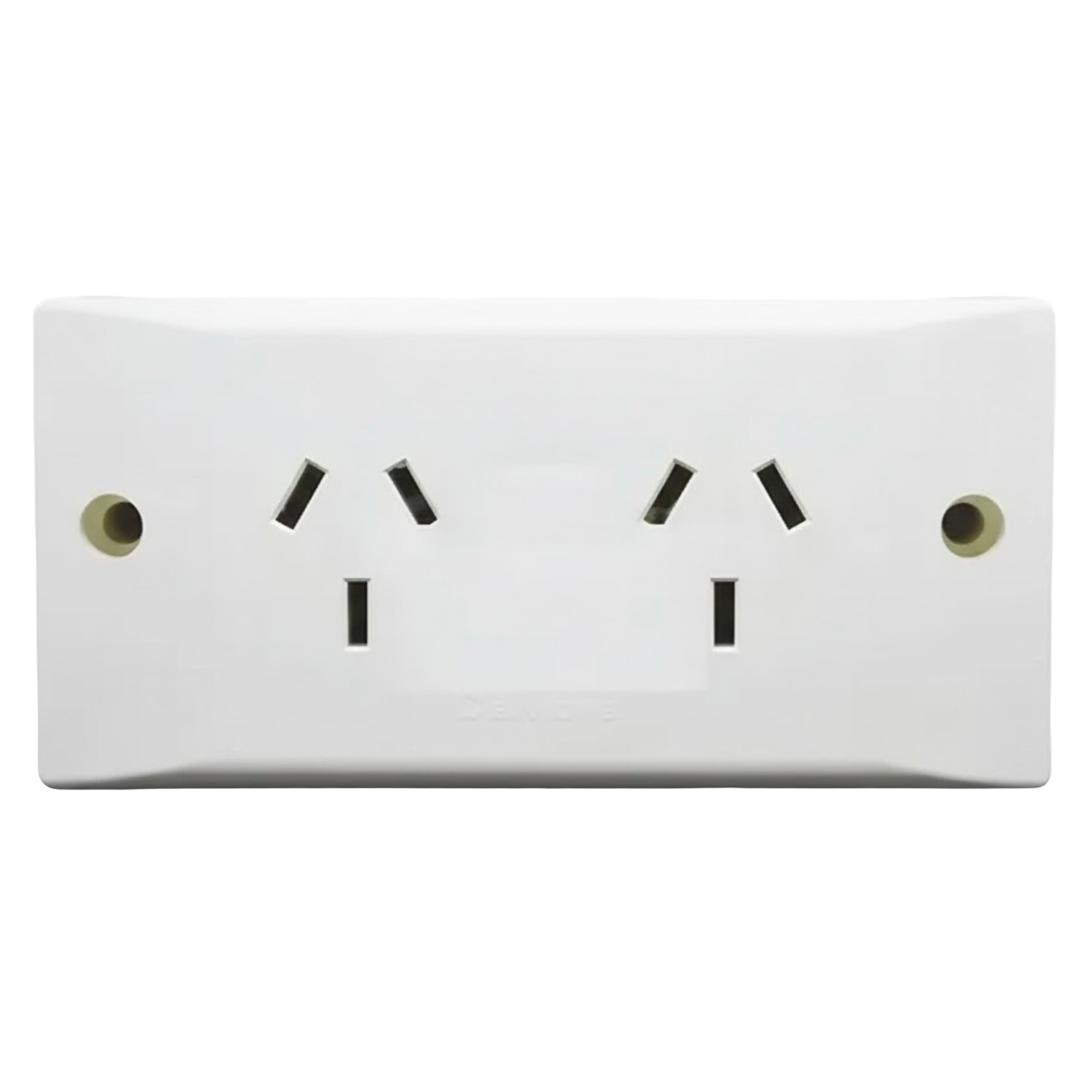 Toma Doble C/Tierra 10A 250V Patas Planas Blanco Cambre