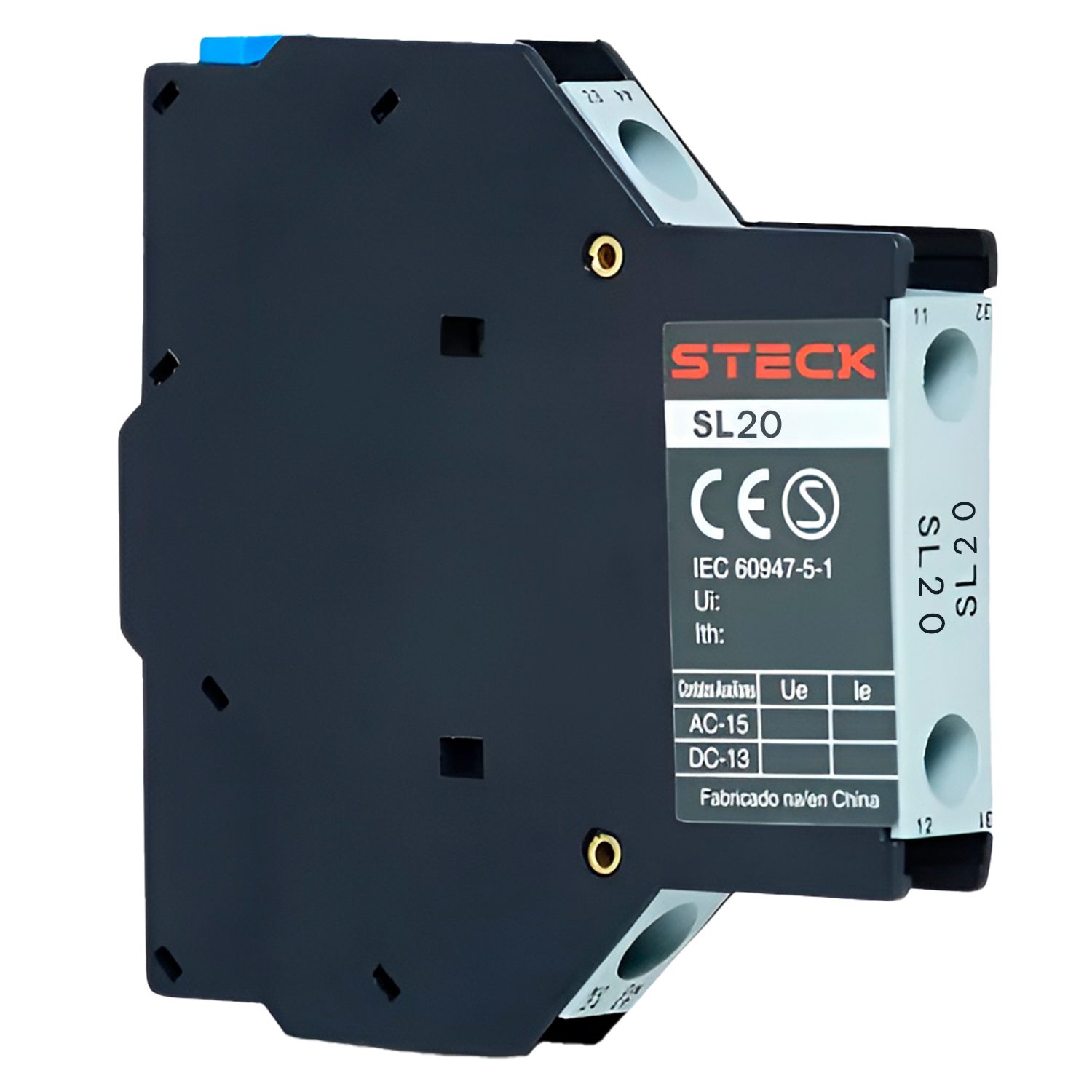 [31782] Contacto Auxiliar Lateral SL20 SK1/SD2 2NA 2P Steck Electric