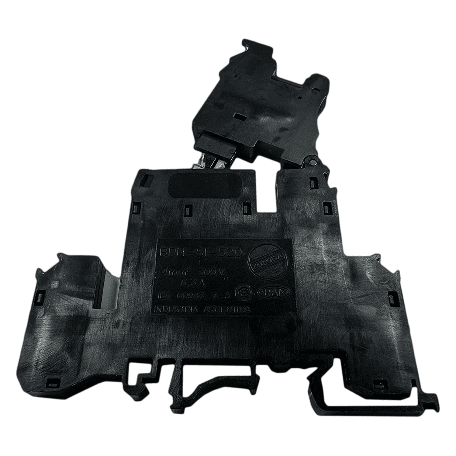 [20476] Borne Doble Piso Portafusible P/Fusible 5x20 Neon 220VCC Zoloda