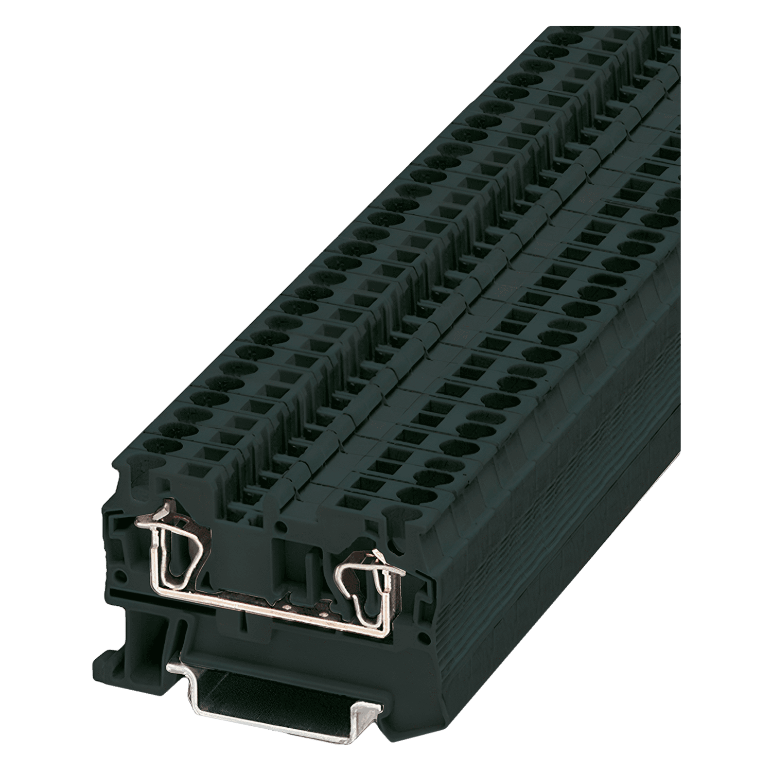 Borne ST de Paso Resorte 4mm2 Negro Phoenix Contact