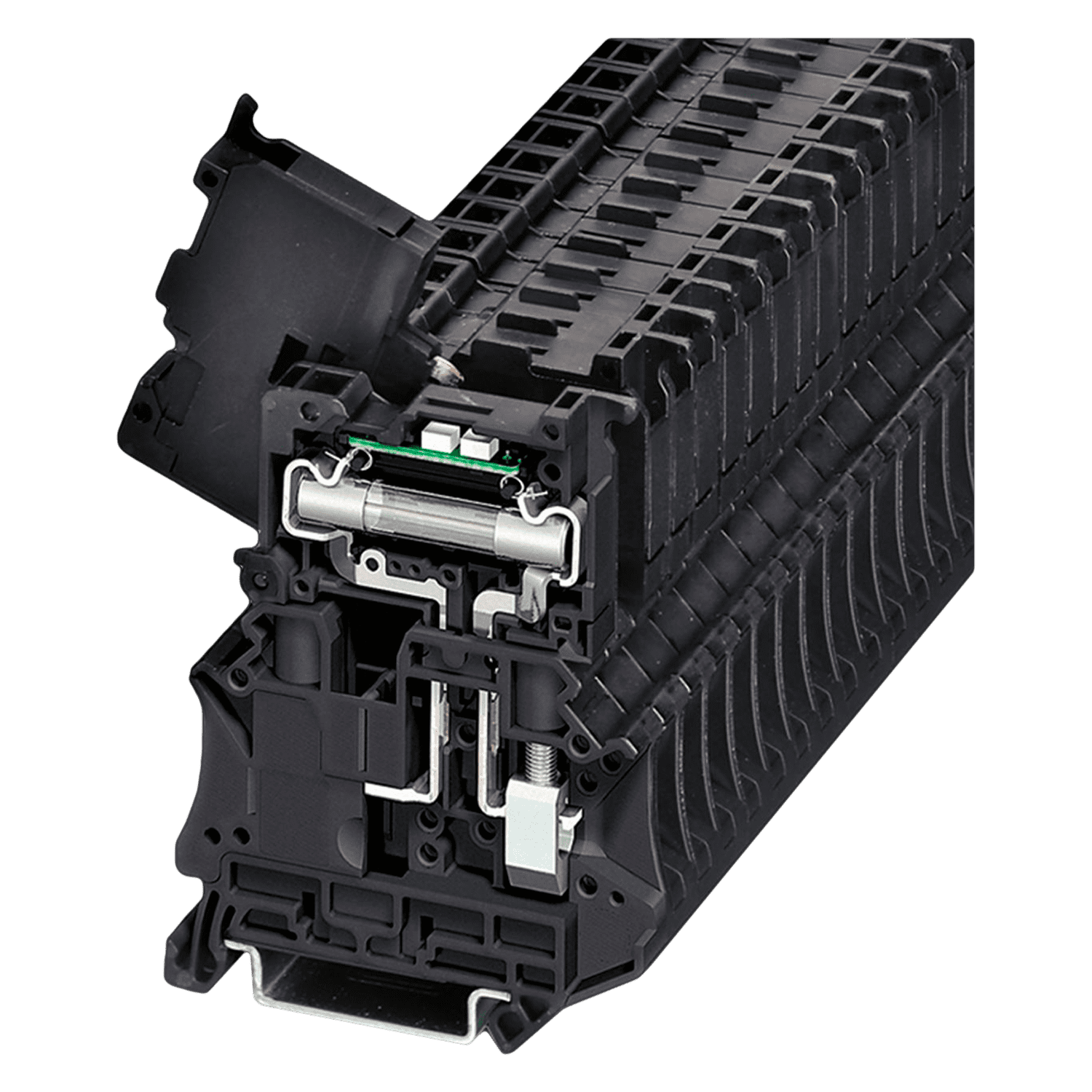 [30420] Borne UT 6mm2 de Fusible C/Palanca C/Indicador Luminoso P/60V Phoenix Contact