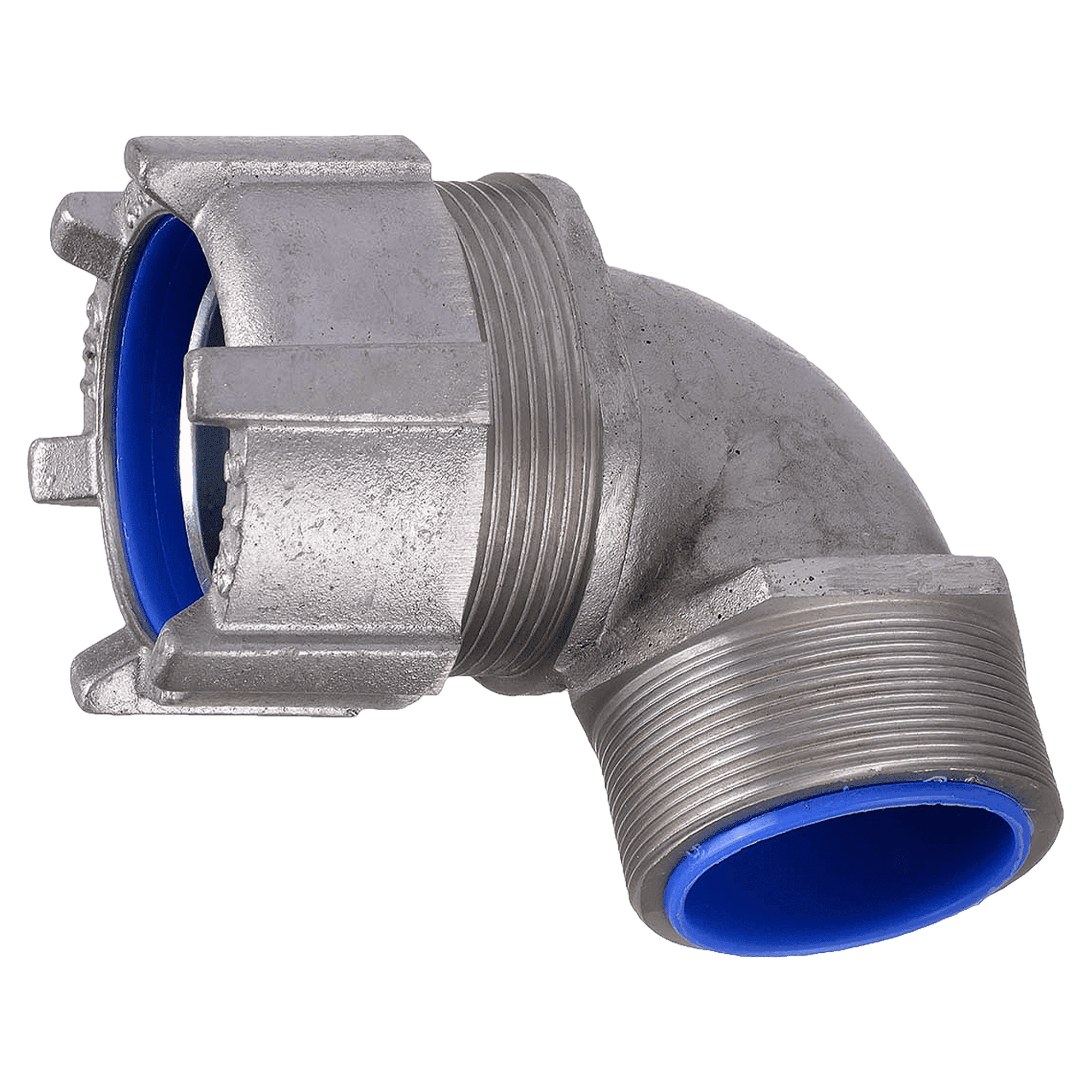 Conector 90° P/Flexible 2" 50mm Gris Zoloda