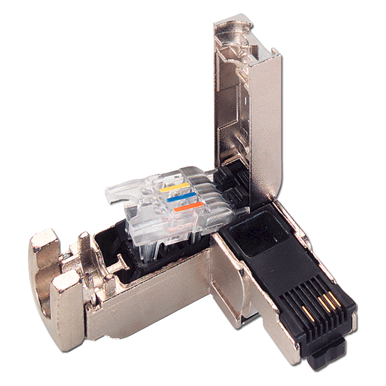 Conector RJ45 Macho 90° CAT5 x10u Siemens